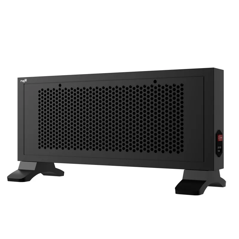 Μαύρο φορητό θερμαντήρα υπερύθρων